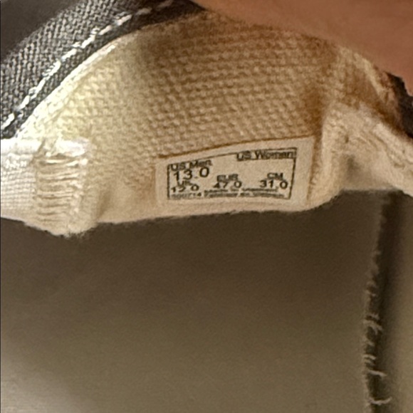 Vans Gray Canvas Slip-On Sneakers MEN SZ 13 - Picture 5 of 11